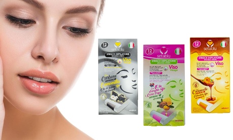 60 strisce depilatorie per viso Setablu disponibili in 3 tipologie