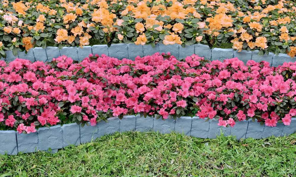 10, 20 ou 30 bordures de jardin clipsables grises - Primary Image