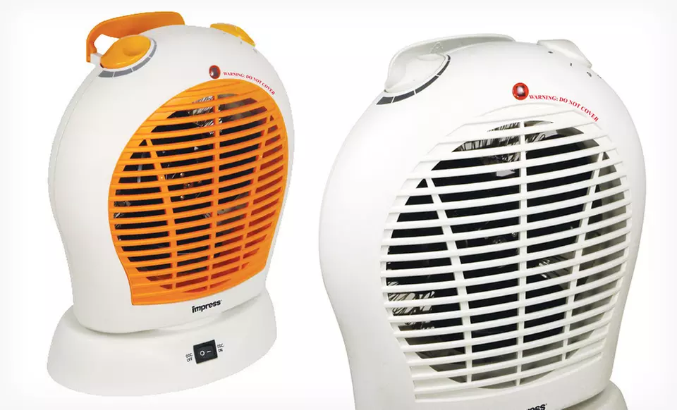 $22.99 for an Impress Oscillating Fan Heater with Thermostat ($39.99 List Price). Two Colors. Free Shipping and Returns. - Primary Image