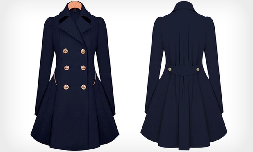 Image 4: Double-Breasted Trench Coat