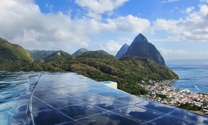 St. Lucia Resort Overlooking Caribbean Sea