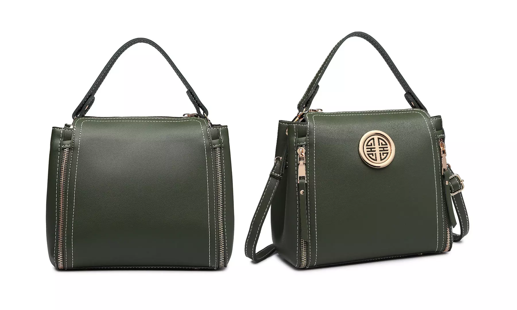 Leather Look Practical Large Capacity Crossbody Bag