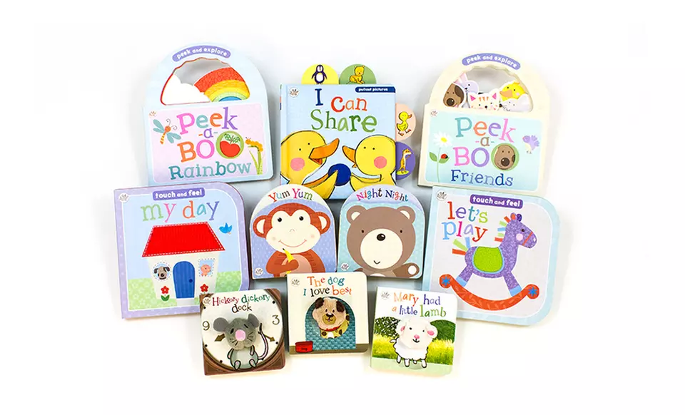 Little Learners 10-Board Book Set for Toddlers - Primary Image