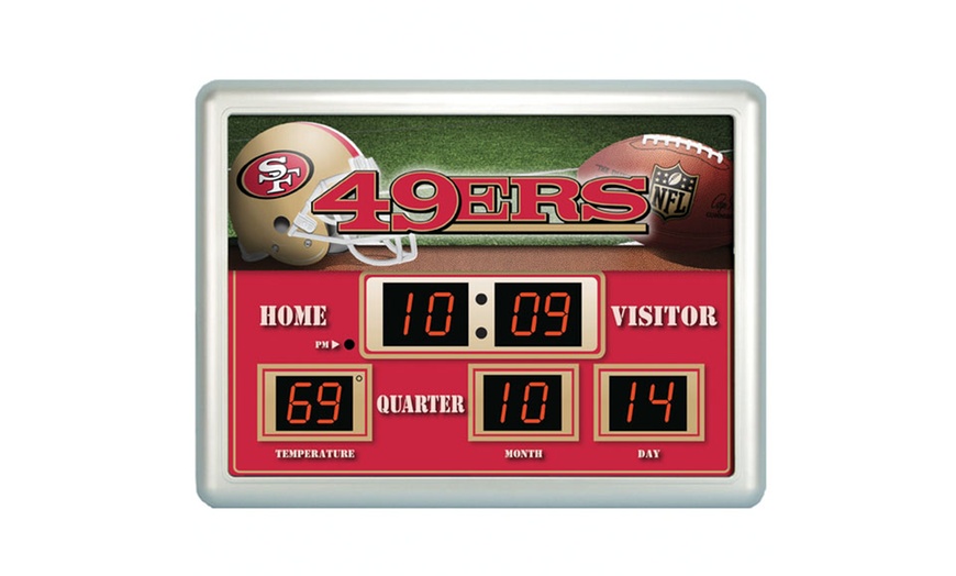 NFL Scoreboard Wall Clock | Groupon