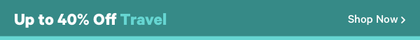 Up to 40% off Travel