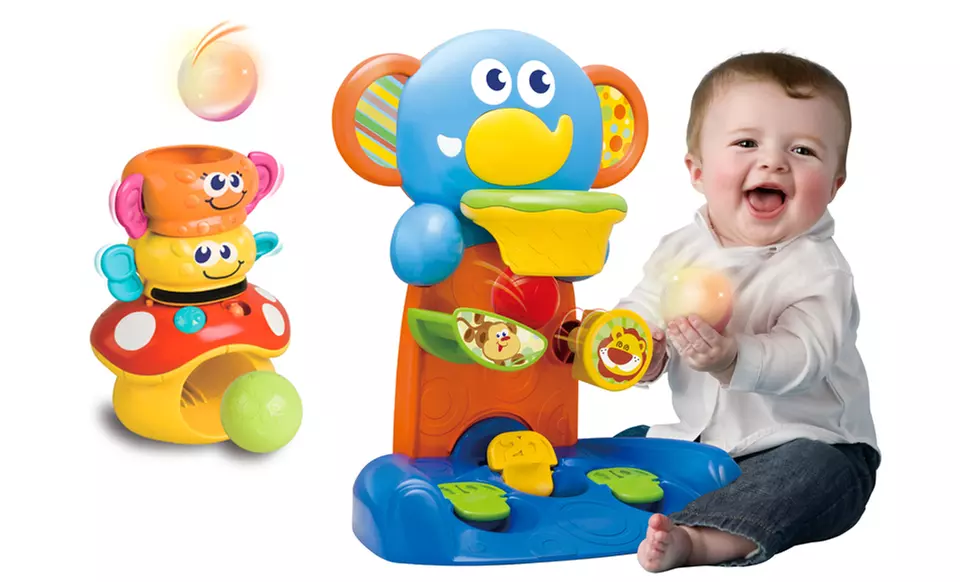 B Kids Rolling 'n' Blinking Bugs Stacking or Happy Hoops Toys. Free Returns. - Primary Image