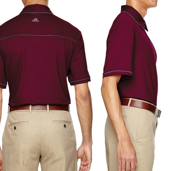 adidas men's puremotion piped polo