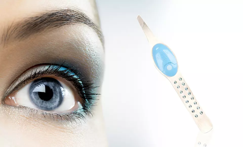 TrendTweeze Lighted Tweezers with Swarovski Crystals. Multiple Styles Available. Free Returns. - Primary Image