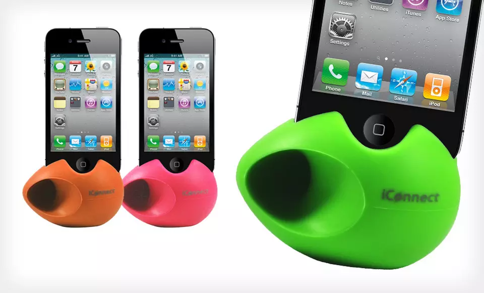$4.99 for a LifeWorks iConnect iPhone/iPod Amp Dock ($10 List Price). Seven Colors Available. Free Returns. - Primary Image