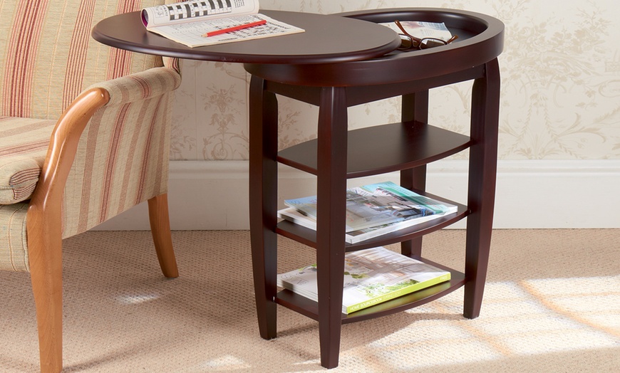 Image 2: Swivel Top Side Table