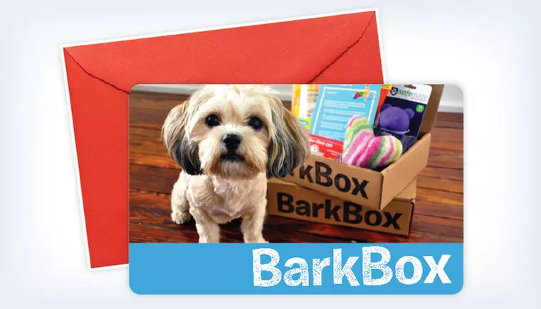 Three- or Six-Month S﻿ubscription Gift Card﻿ for Monthly Delivery of Dog Goodies from BarkBox (Up to 41% Off) - Primary Image