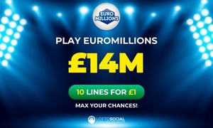 Euromillions: 10 lines for £1