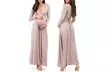 Women's Empire Waist Maternity Dresses with Adjustable Belt - Second Medium