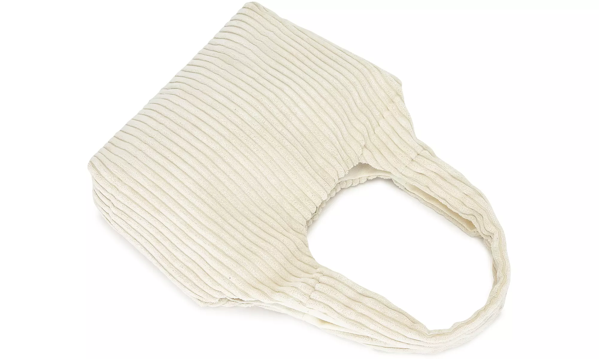 Women's Reversible Corduroy Shoulder Bag With Spacious Interior