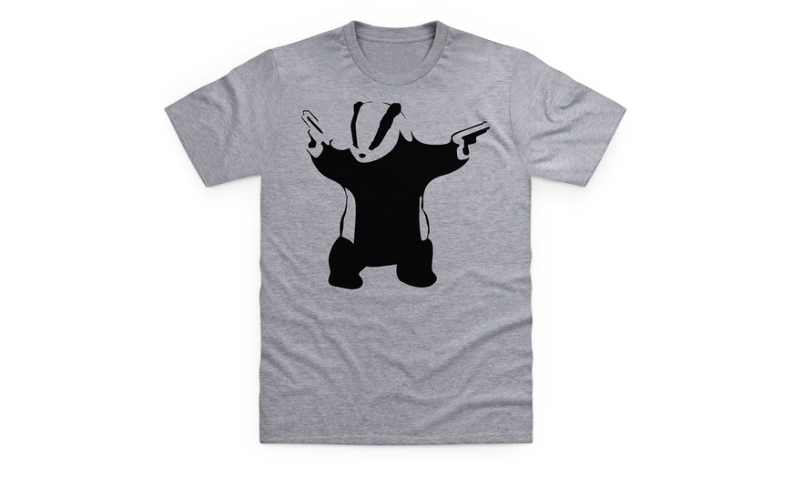 Image 2: Men's Banksy Badger Cull T-Shirt