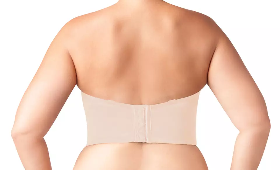 The Natural Plus-Size Stay Up Strapless Bra - Second Medium