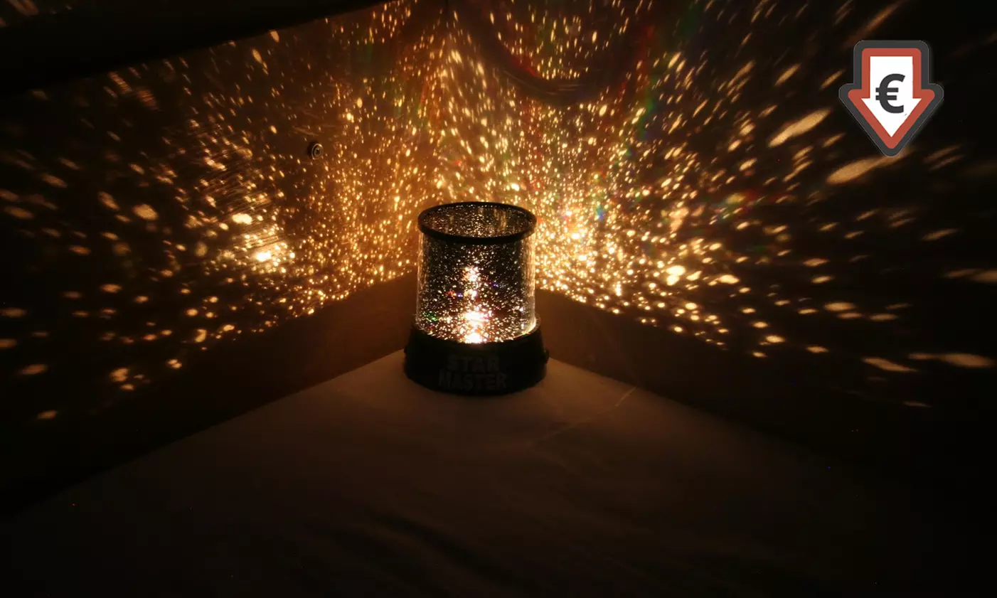 1x oder 2x Globrite Sternenhimmel-Projektor Star Master in Schwarz oder Pink - Primary Image