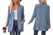 Women's Ribbed Long Sleeve Cardigan - Second Medium