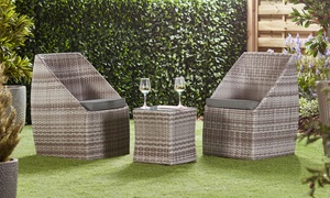 Three-Piece Stacking Rattan Bistro Set