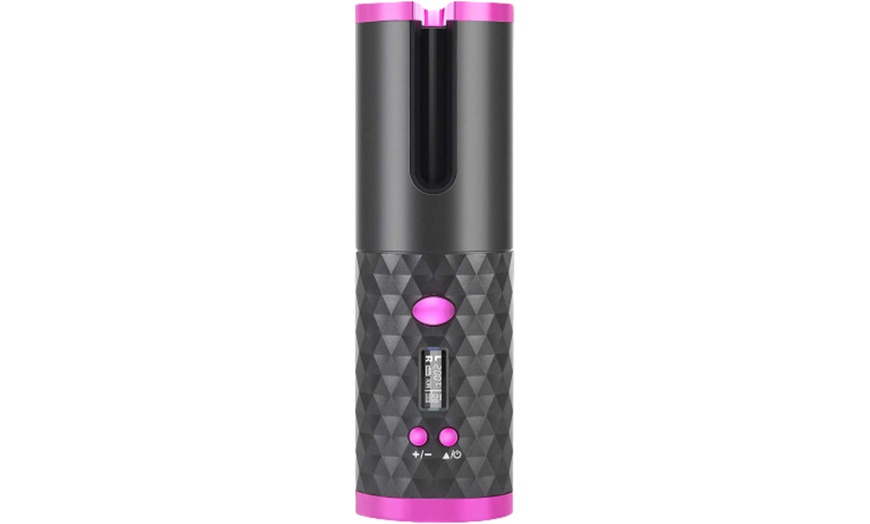 Image 2: Auto-Rotating Cordless Hair Curler