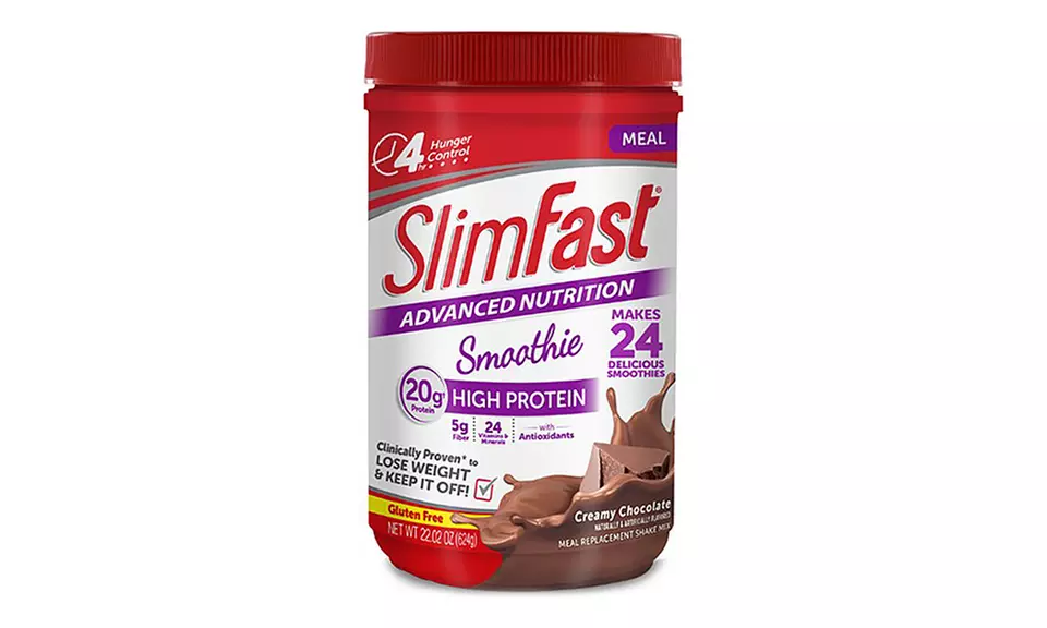Slim Fast Advanced Chocolate Smoothie Powder (24 Servings) - Primary Image