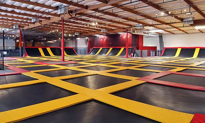 Hour of Jumping for Two or Four or Four AeroFit Classes at Aerosports Trampoline Parks - Corona (Up to 55% Off) - Primary Image