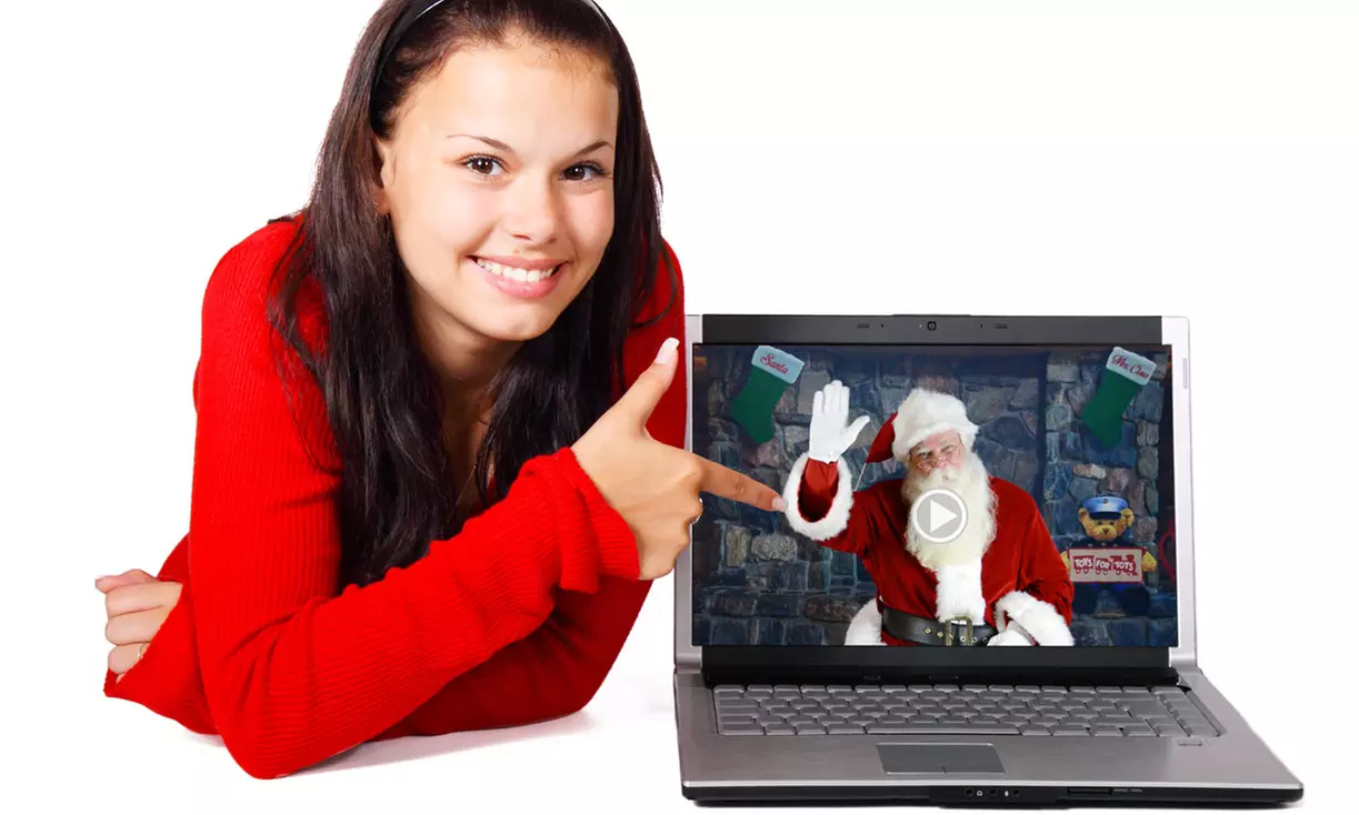 Personalized Video from Santa or Live Video Chat with Santa from Talk to Santa (Up to 50% Off)  - Primary Image