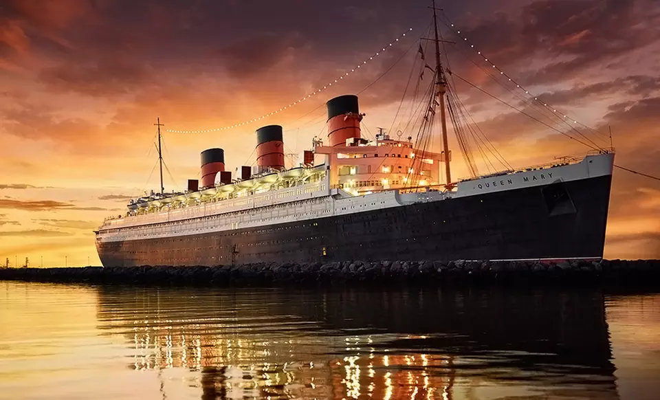 Stay with Grand Passport Package for Two and Daily Self Parking at The Queen Mary in Long Beach, CA. Dates into August. - Primary Image