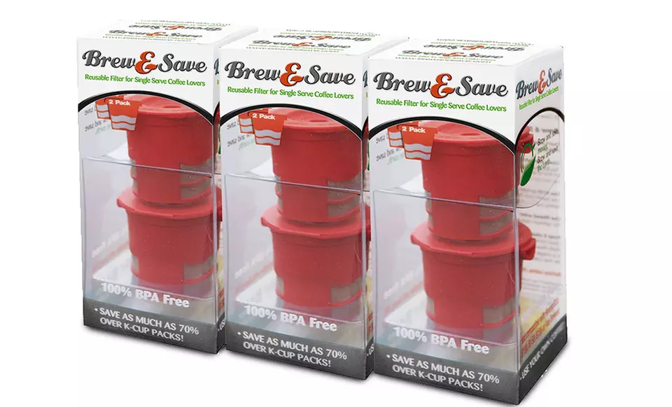 2 Stainless Steel Ekobrew Filters with 1 Free Plastic Filter, or 4 Brew & Save Filters with 2 Free. Free Returns. - Second Medium