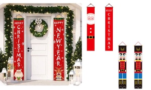 Christmas Door Hanging Banners 