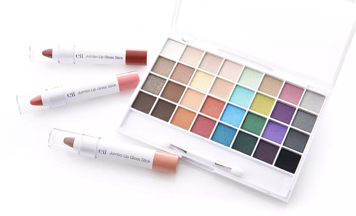 e.l.f. Cosmetics 32-Piece Eye Shadow Palette and 3-Piece Lip Gloss Set - Primary Image