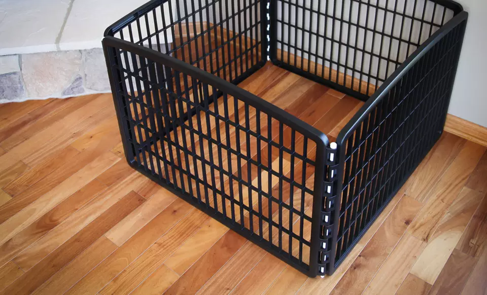 $39.99 for an IRIS Pet Play Pen in Black ($59.99 List Price). Free Shipping and Returns. - Second Medium