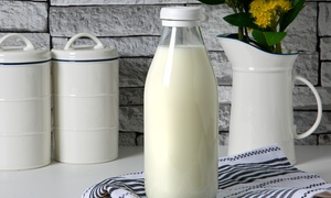 Argon Tableware 1L Glass Milk Bottle