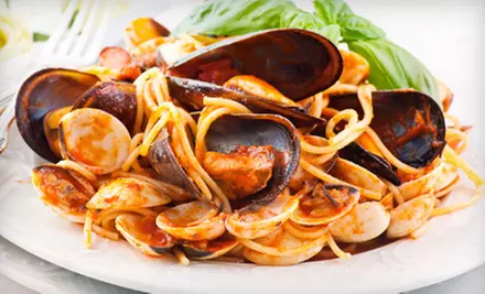 Italian Cuisine and Drinks for Dinner at The Vines Pasta Grill (Half Off). Two Options Available. - Primary Image