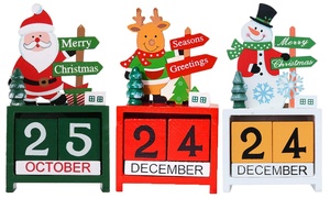 Christmas Wooden Calendar Block