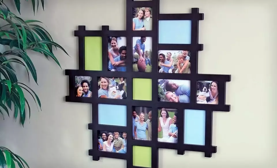 $39 for an Echo Collage 17-Photo Frame in Black or Espresso ($84.99 List Price). Free Shipping and Free Returns. - Primary Image