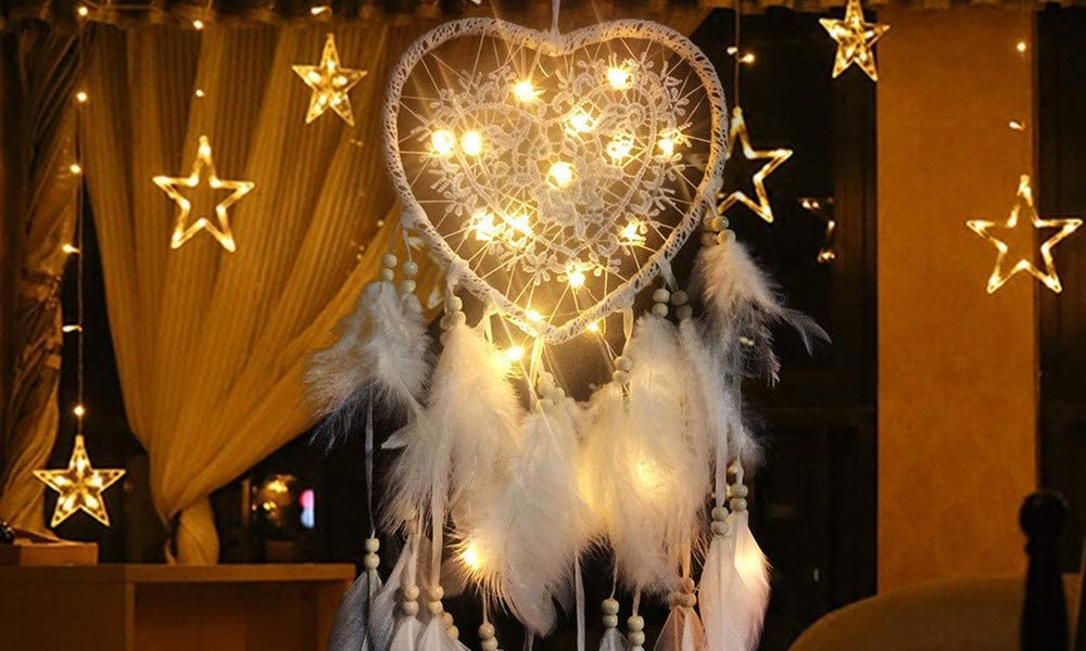 1 of 2 dromenvangers met led-lichtslinger