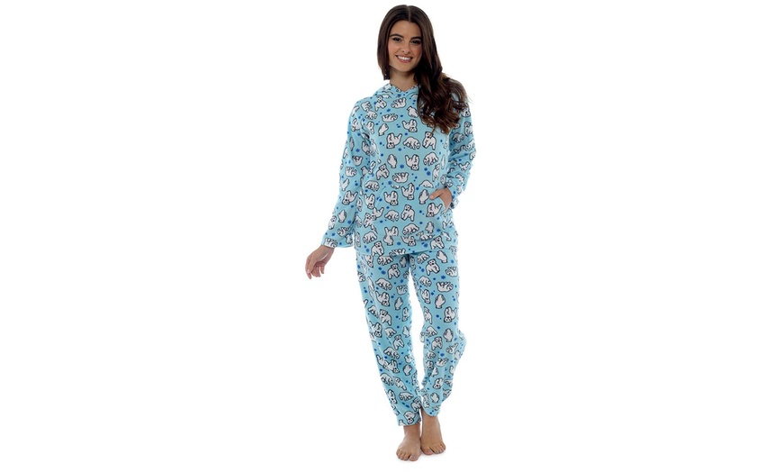 Image 2: Two-Piece Fleece Loungewear Set