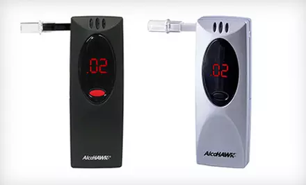 $29 for an AlcoHawk Slim Digital Breathalyzer in Black or Silver ($79.99 List Price) - Second Medium
