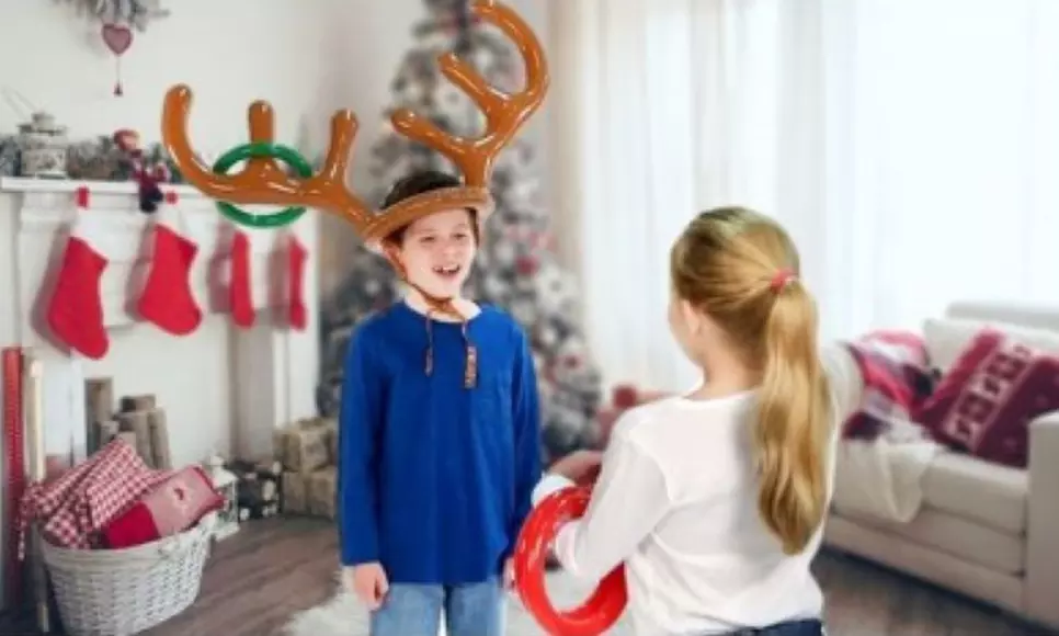 24 Pièces Jeu Gonflable Bois De Renne Chapeau Arbre De Noël Père Noël