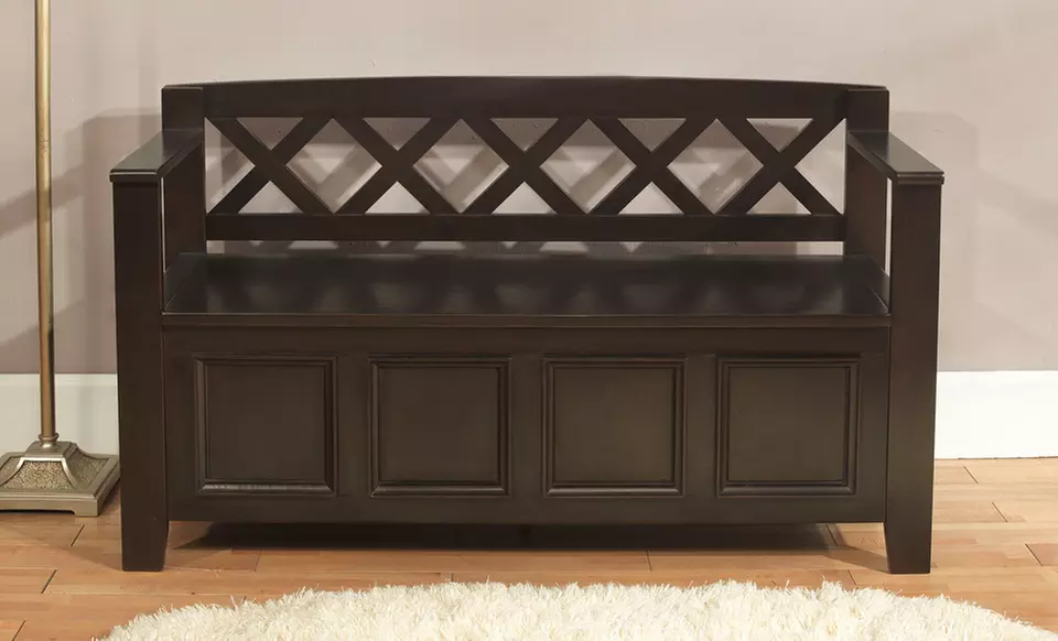$149.99 for a Simpli Home Entryway Storage Bench (Up to $399.99 List Price). Multiple Styles. Free Shipping and Returns. - Primary Image