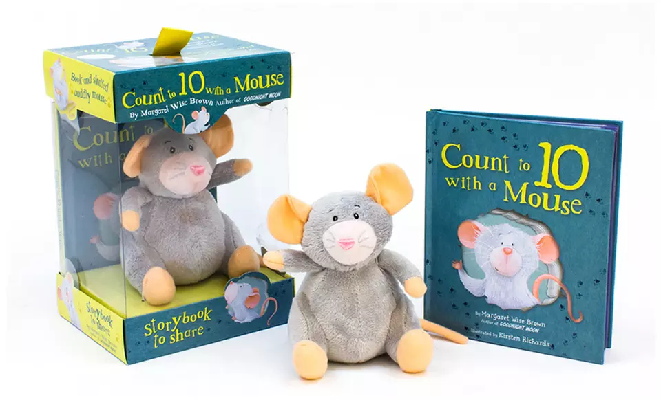 Margaret Wise Brown's Count to 10 with a Mouse Picture Book and Plush Toy - Primary Image