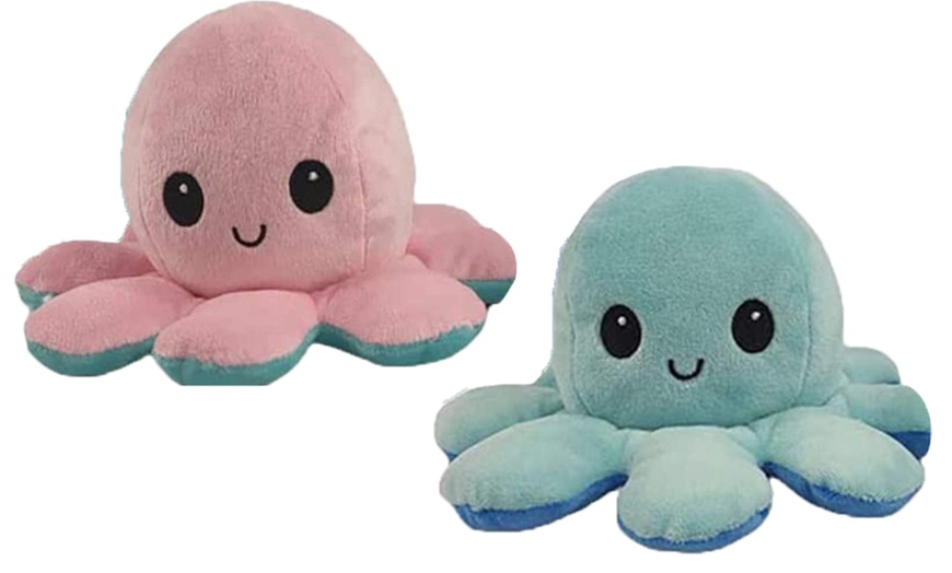 Image 32: Reversible Plush Octopus Toy