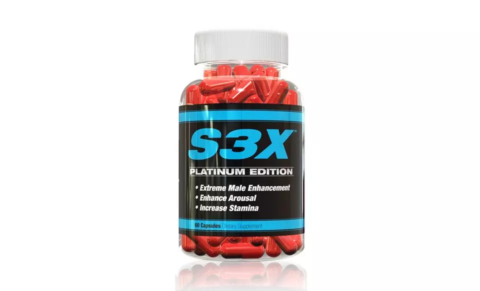 60-Count S3X Platinum Edition All-Natural Male Enhancement Supplement - Second Medium