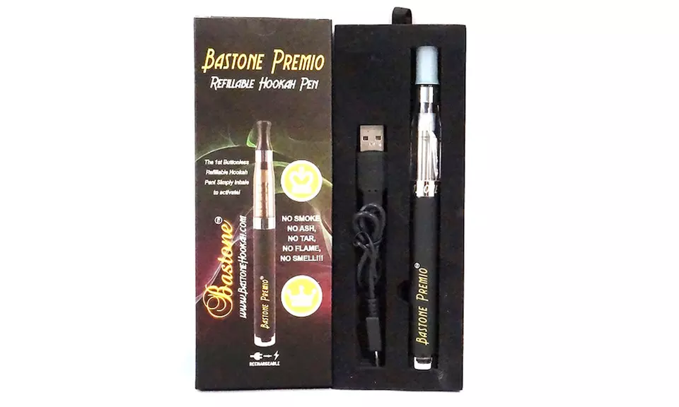 Bastone Premio Buttonless Vaporizer Pen Starter Kit with Optional e-Juice from Hookah Town - Second Medium
