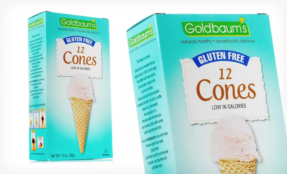 $9.99 for Goldbaums Gluten-Free Ice-Cream Cones or Cup Cones (Up to $19.56 List Price). Free Returns. - Second Medium