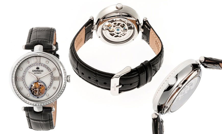 Image 2: Horloges met leren band