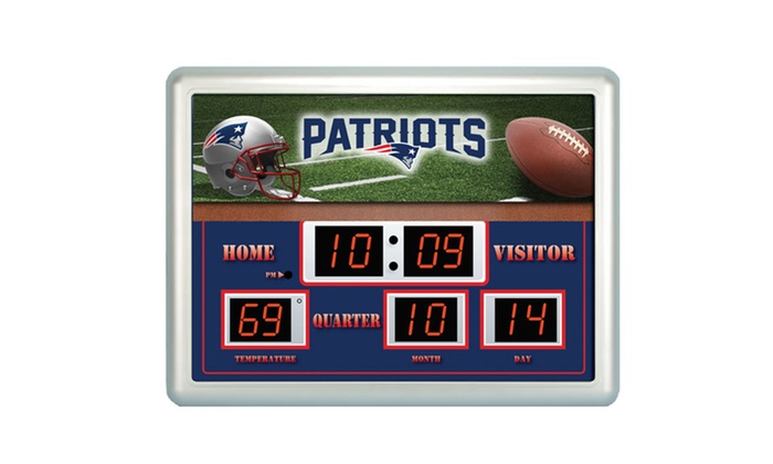 NFL Scoreboard Wall Clock | Groupon