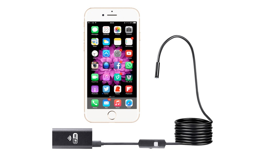 Image 2: Wireless iPhone Borescope Camera