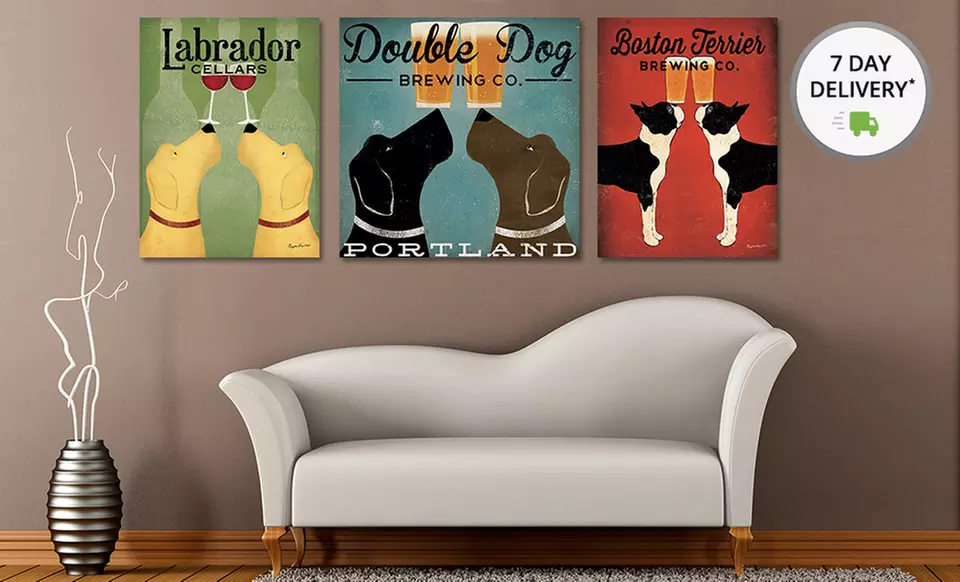 Ryan Fowler﻿ Vintage-Ad-Style Prints of Dogs and Cats. Multiple Prints Available. Free Returns.  - Primary Image